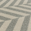 Muse Grey Chevron Rug MU07