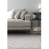 Muse Grey Chevron Rug MU07