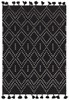 Nepal Black/Cream Diamond Rug