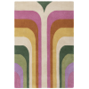Romy Retro Pink Rug Overhead Image