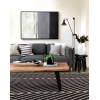 Muse Black Linear Rug MU10