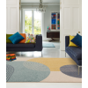 Muse Blue Retro Rug MU15
